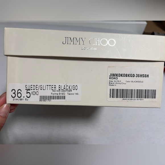 Jimmy Choo Piped Platform Sandals 145mm Sz 36.5 - Picture 6 of 6